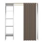 Voir la diapositive 5 : Dressing extensible à rideau H182xL123-160cm