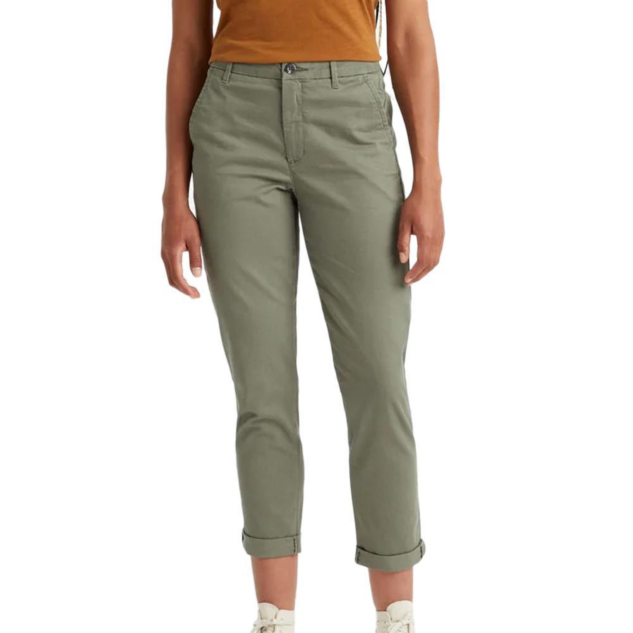Voir la diapositive 2 : DOCKERS Pantalon chino kaki femme dockers weekend