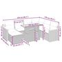 Voir la diapositive 5 : VIDAXL Salon de jardin avec coussins 8 pcs beige resine tressee