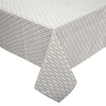 ATMOSPHERA Nappe rectangulaire Chambray Kadi. Coloris disponibles : Beige, Gris
