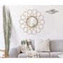 Voir la diapositive 5 : Paris Prix Miroir Mural Déco  Almeria  65cm Naturel