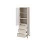 Voir la diapositive 4 : BEST MOBILIER Boccioni - buffet haut - beige - 54x180 cm