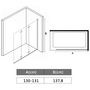 Voir la diapositive 6 : VIDAXL Cabine de douche pliable 3 panneaux ESG 130x138 cm