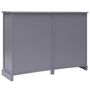Voir la diapositive 3 : VIDAXL Buffet avec 10 tiroirs Gris 113x30x79 cm Bois