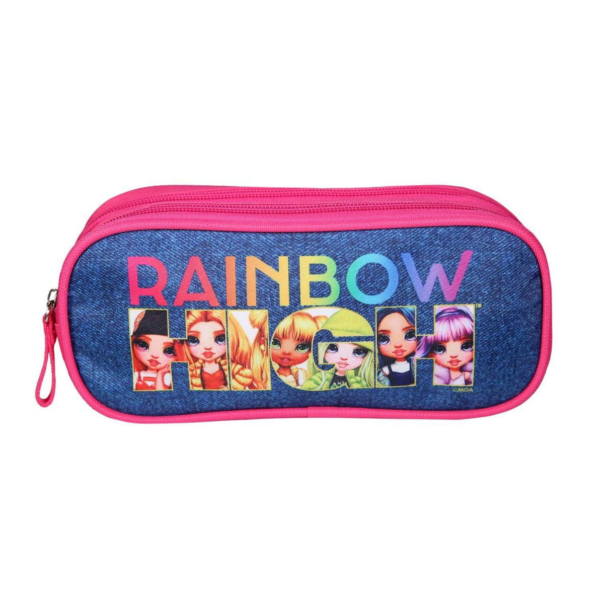 Bagtrotter Trousse scolaire 2 compartiments Rainbow High Multicolore
