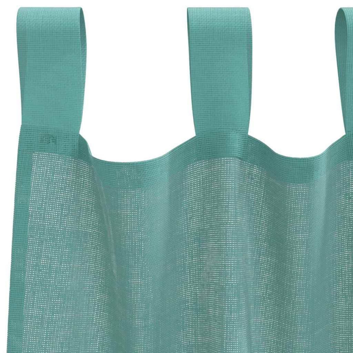 VIDAXL Rideaux en voile avec passe-tringles 2 pcs turquoise