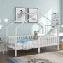 Voir la diapositive 5 : MERAX Lit cabane enfant 90x200cm pin coloris blanc