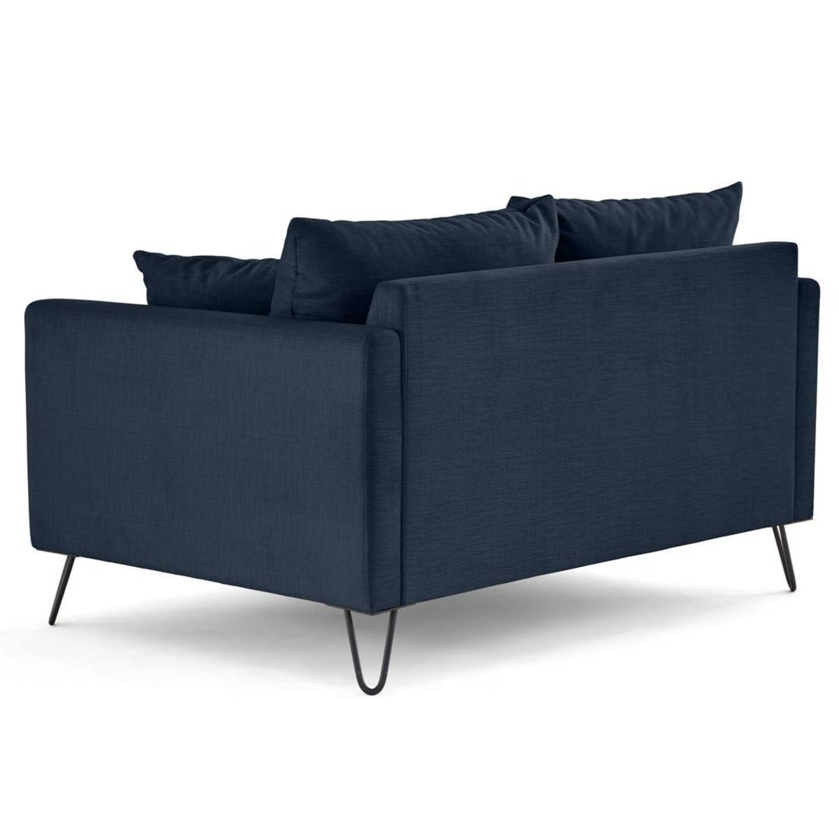 LISA DESIGN Ostrava - canapé droit 2 places en velours pieds en épingle