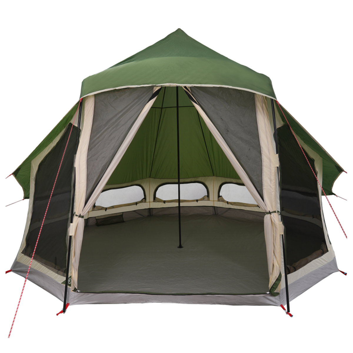 VIDAXL Tente Familiale Tipi Verte 6 Personnes Étanche