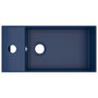 Voir la diapositive 3 : VIDAXL Lavabo de salle de bain avec trop-plein Ceramique Bleu fonce