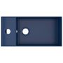 Voir la diapositive 3 : VIDAXL Lavabo de salle de bain avec trop-plein Ceramique Bleu fonce