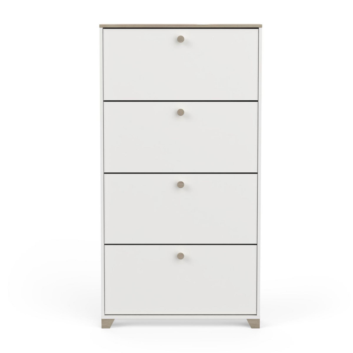 Meuble à chaussures 4 portes L80 cm LIZZIE