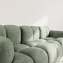 Voir la diapositive 4 : LISA DESIGN Grace - canapé modulable 3 places en velours texturé
