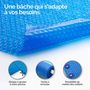 Voir la diapositive 5 : LINXOR Bâche à bulles sur mesure pour piscine - 300 microns - Bleu