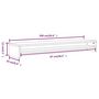 Voir la diapositive 6 : VIDAXL Support de moniteur Sonoma gris 100x24x13 cm Bois d ingénierie