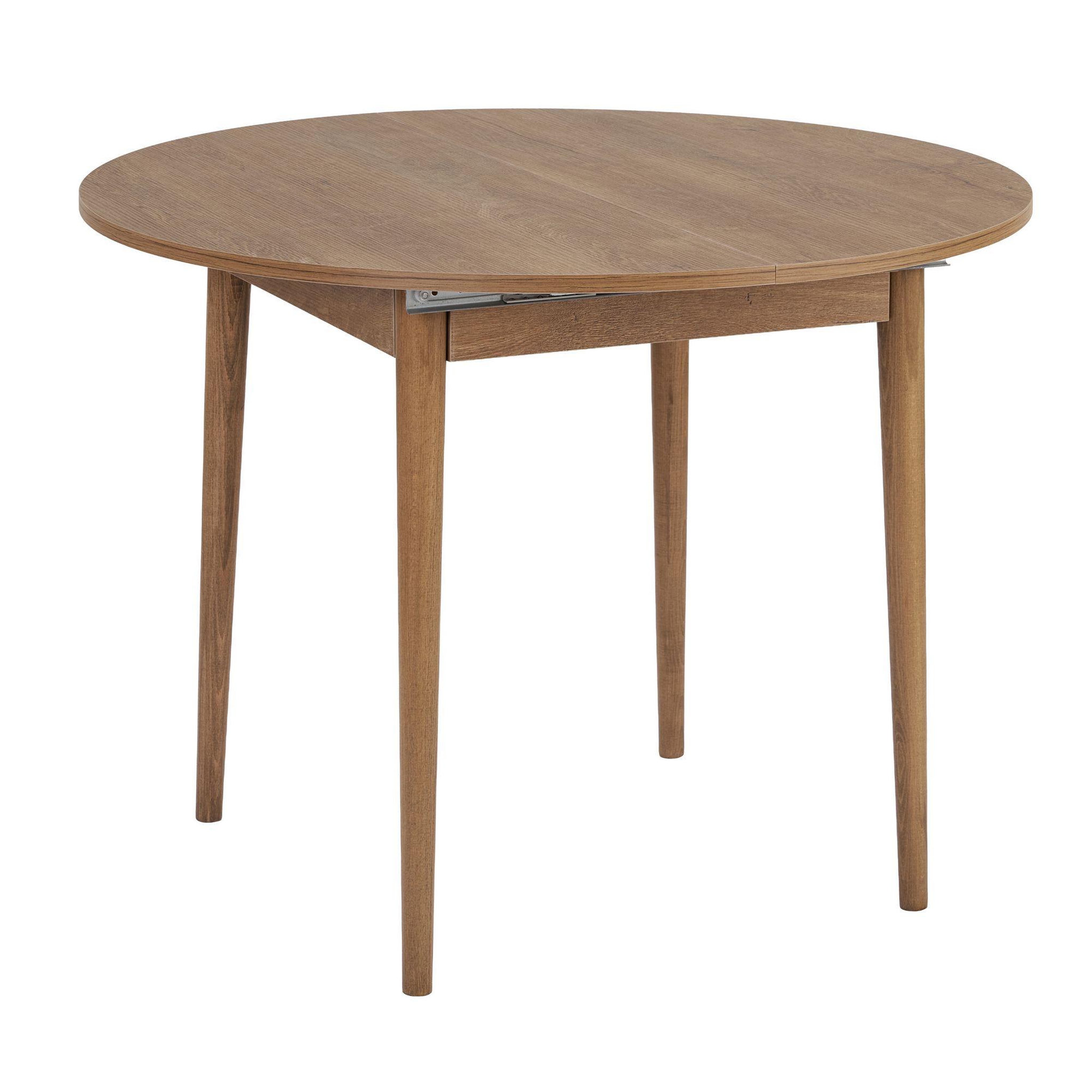 Habitat et Jardin Table à manger extensible en bois  viona  100 x 100 x 75 cm - le chêne de kafka