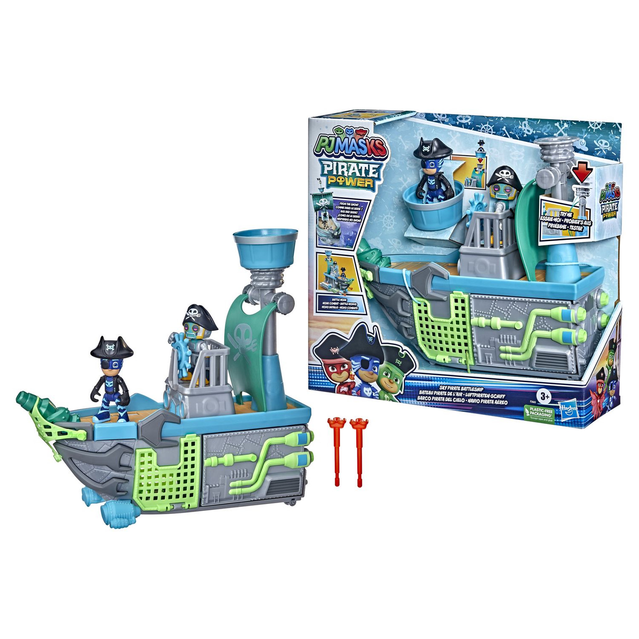 Voir la diapositive 3 : HASBRO Bateau pirate de l'air Pyjamasques