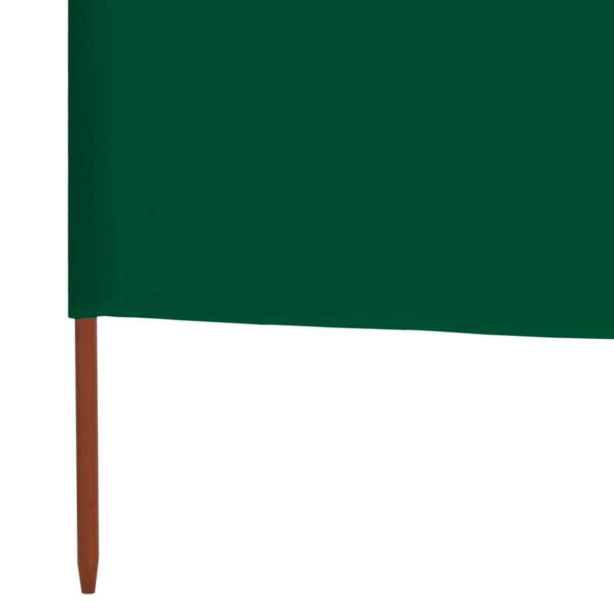 VIDAXL Paravent 3 panneaux Tissu 400 x 80 cm Vert