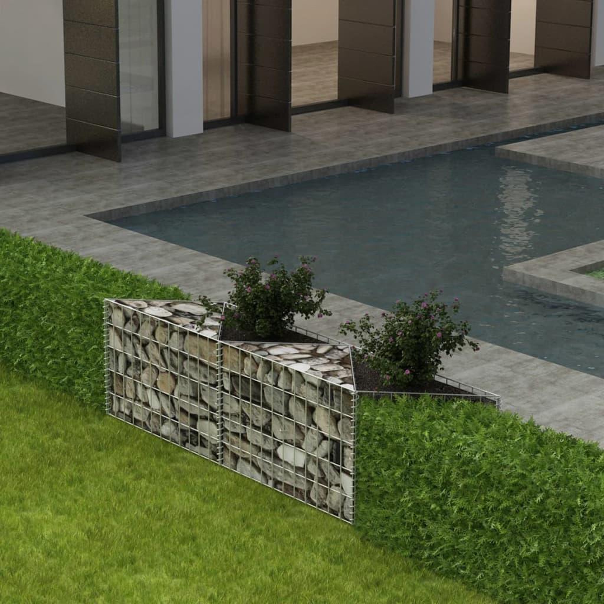 Voir la diapositive 1 : VIDAXL Panier de gabion Acier galvanise 120x30x50 cm