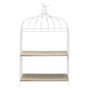Voir la diapositive 2 : Paris Prix Étagère Déco à Poser  Cage à Oiseau  51cm Blanc