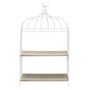 Voir la diapositive 2 : Paris Prix Étagère Déco à Poser  Cage à Oiseau  51cm Blanc