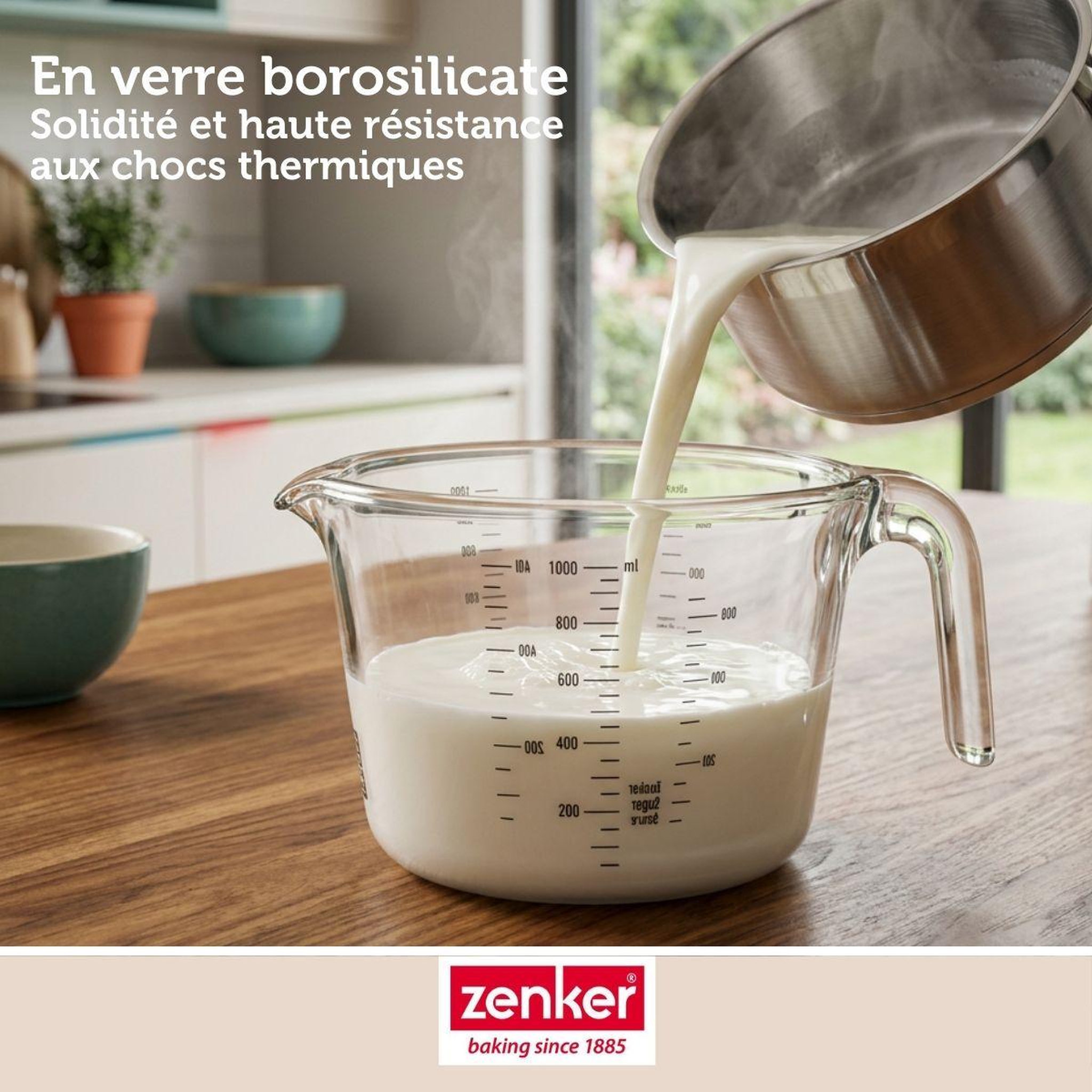 Voir la diapositive 6 : ZENKER Verre mesureur en verre 1 l zenker