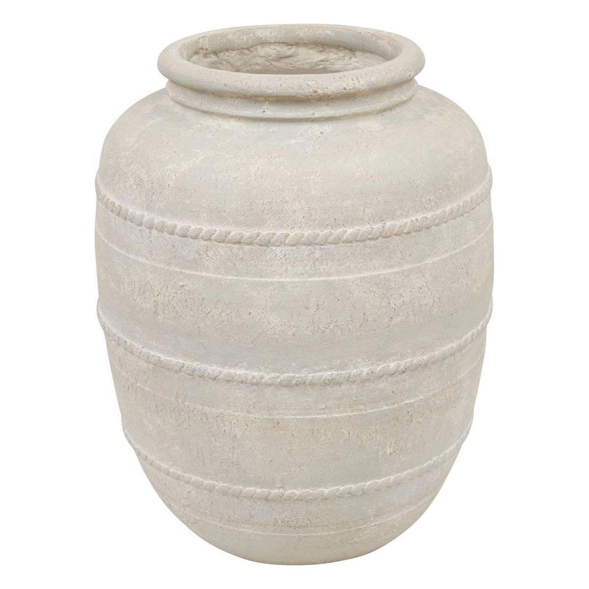 ATMOSPHERA Vase déco jarre  romia  46cm beige