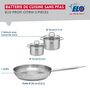 Voir la diapositive 2 : ELO Ensemble de 1 Poêle de cuisson 28 cm et 2 faitouts 14 et 16 cm Elo Profi Citrin