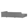 Voir la diapositive 9 : Canapé d'angle gauche panoramique convertible en tissu gris clair 6 places WIDE 