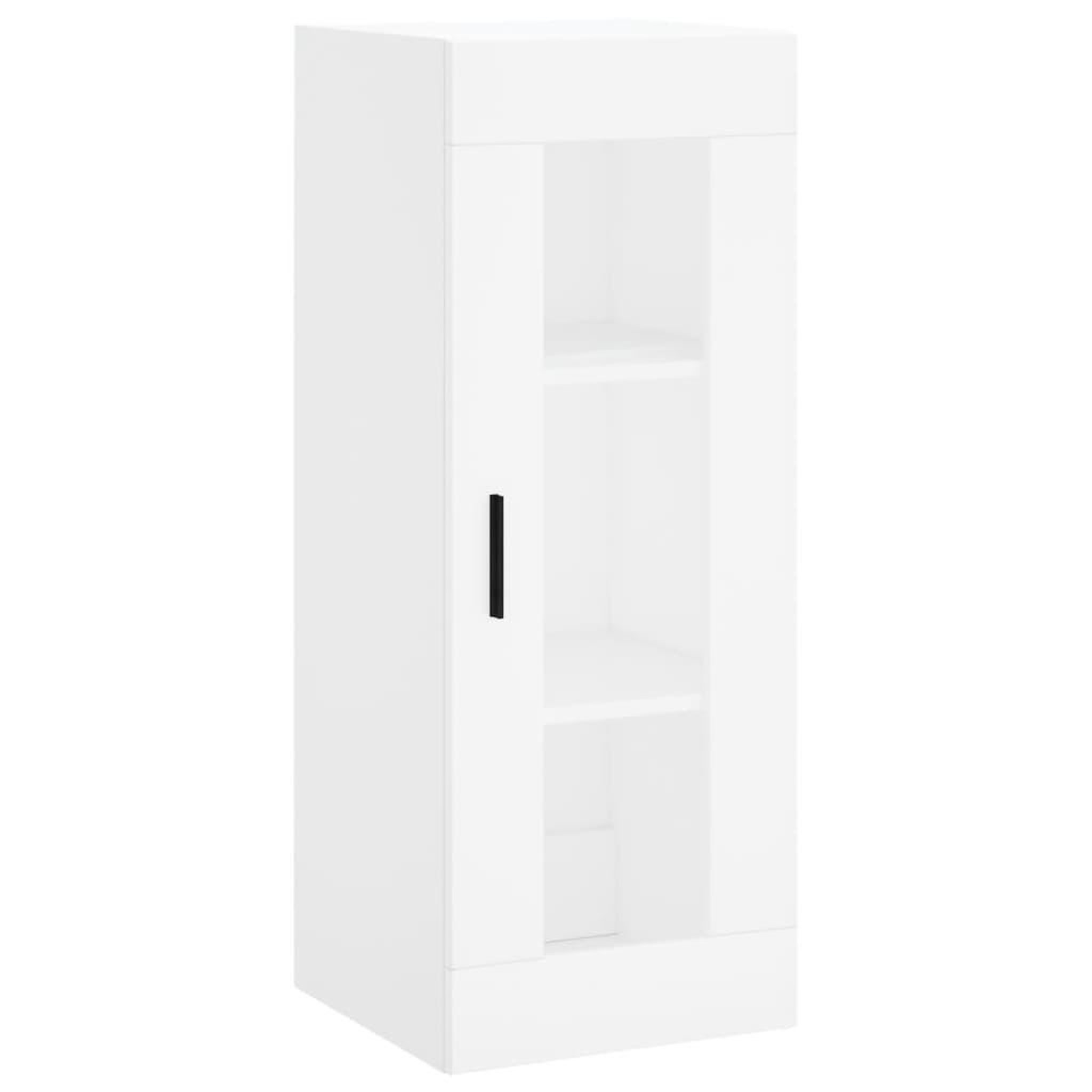 Voir la diapositive 5 : VIDAXL Buffet haut Blanc 34,5x34x180 cm Bois d'ingenierie