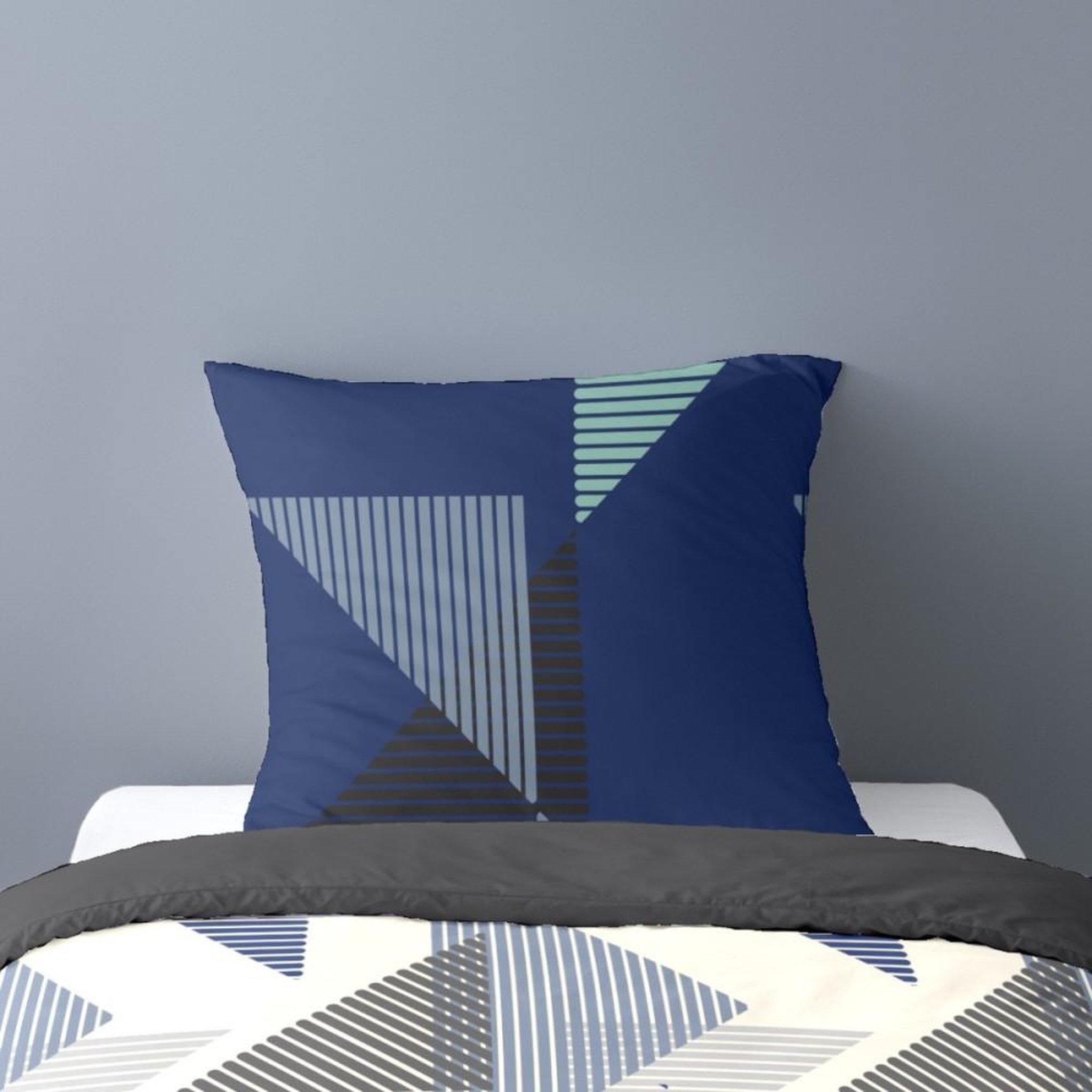 Voir la diapositive 2 : Dourev Housse de couette 140x200 + 1 taie d'oreiller MAEL