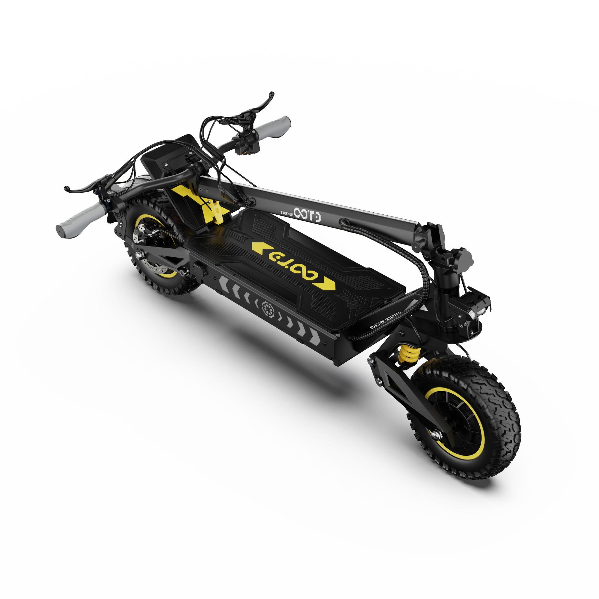 Voir la diapositive 4 : OOTD Trottinette Électrique  T10 PRO, Double Moteur, Batterie 52V 23,4Ah, Noir