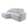 Voir la diapositive 1 : BEST MOBILIER Candela - canapé d'angle gauche 4 places - convertible avec coffre - en tissu bouclette