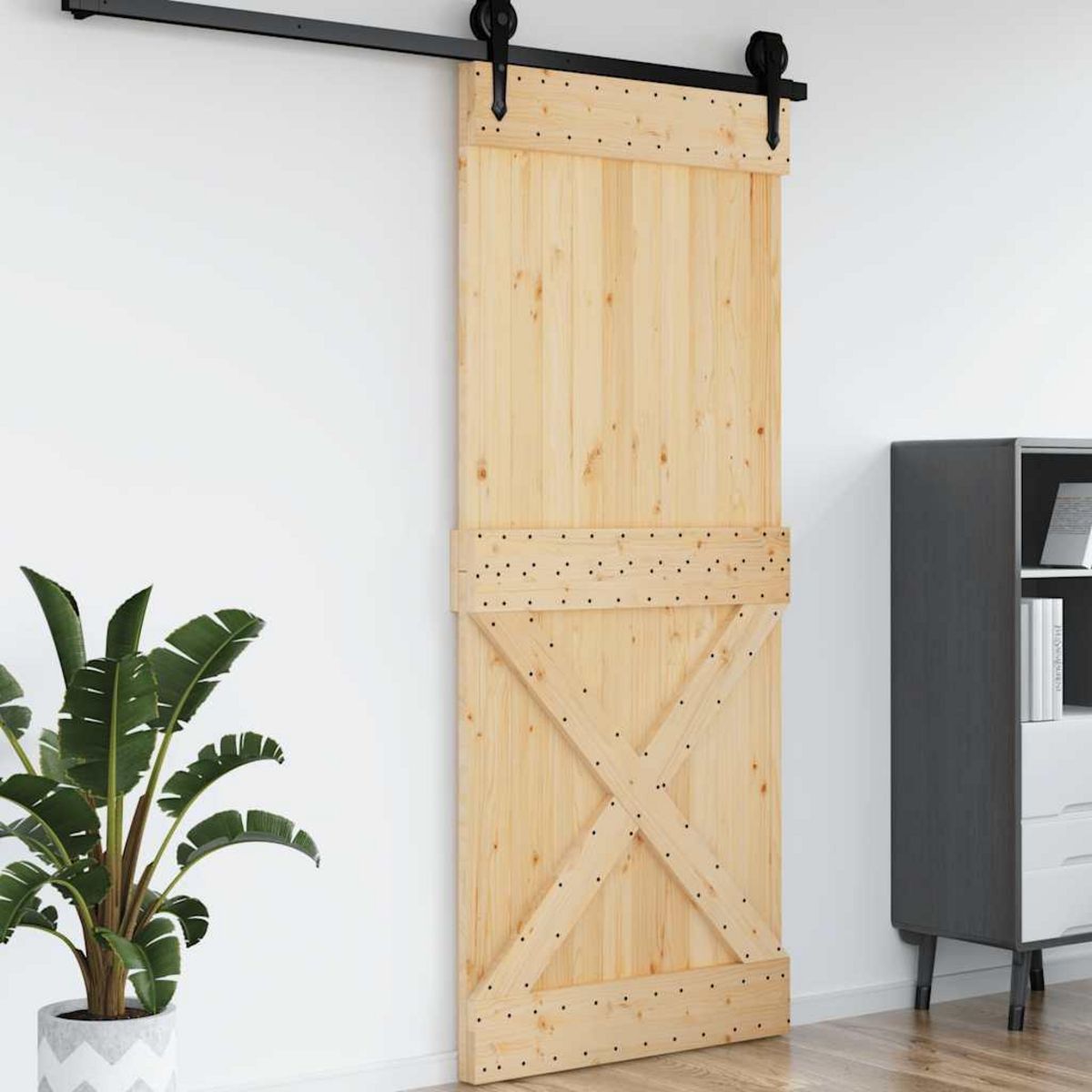 VIDAXL Porte NARVIK 95x210 cm bois massif de pin