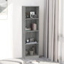 Voir la diapositive 1 : VIDAXL Bibliotheque 4 niveaux Sonoma gris 40x24x143 cm