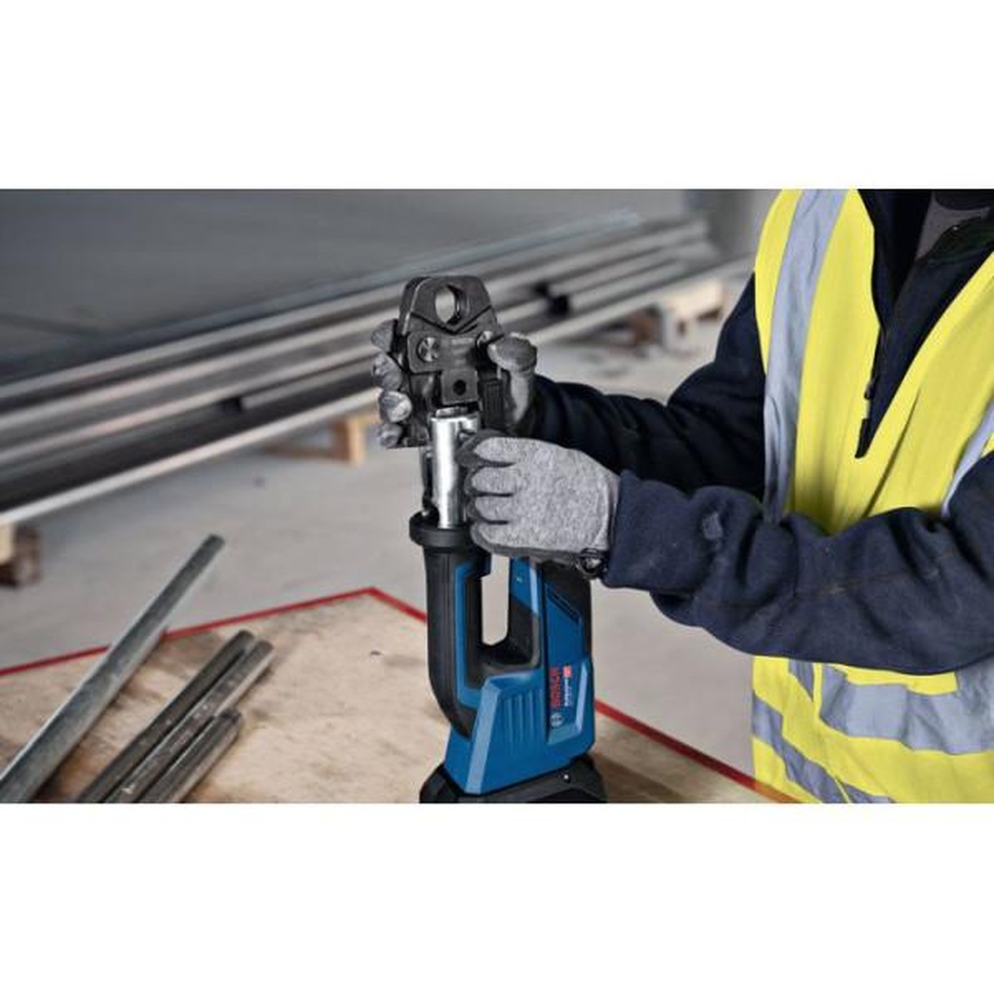 Voir la diapositive 5 : Bosch Professional Sertisseuse - bosch professional - gpt 18v-19 + kit rfz12/16/20 - sans batterie ni chargeur - tete 360° - l-boxx 238