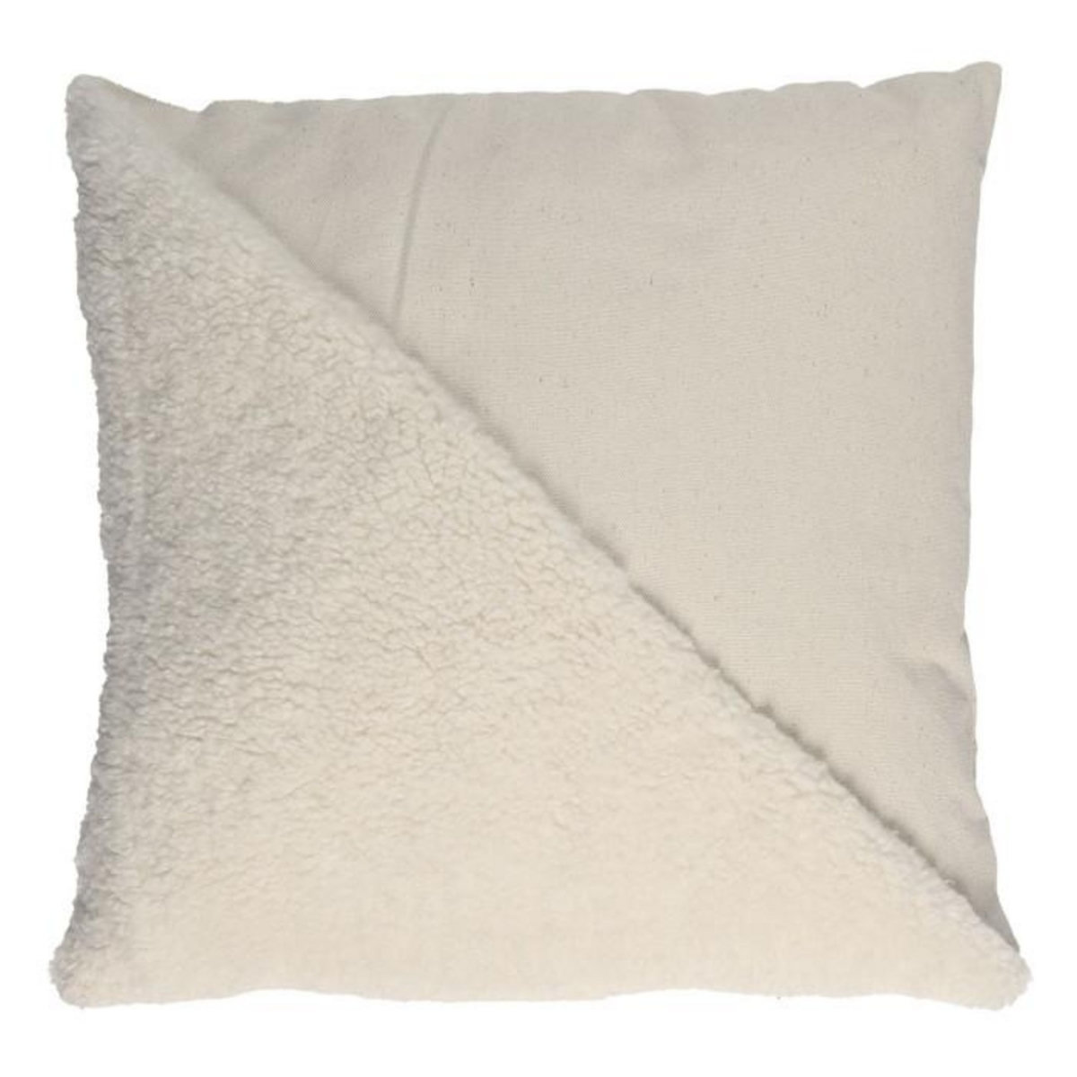 Paris Prix Coussin Déco  Bouclette  40x40cm Beige