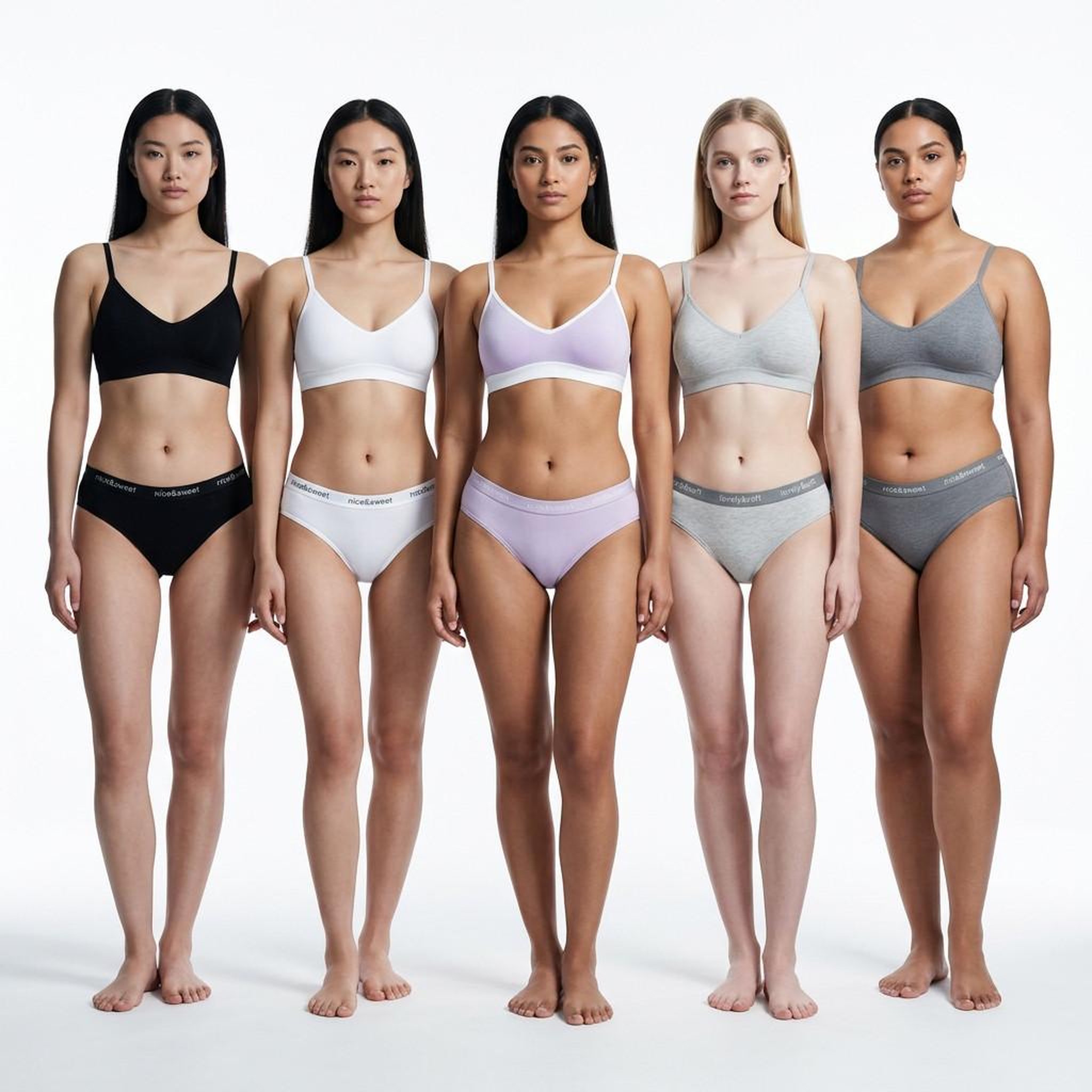 Voir la diapositive 6 : OZABI OZABI Lot 5 Culottes Femme Coton Mini Dentelle Nœud Satin