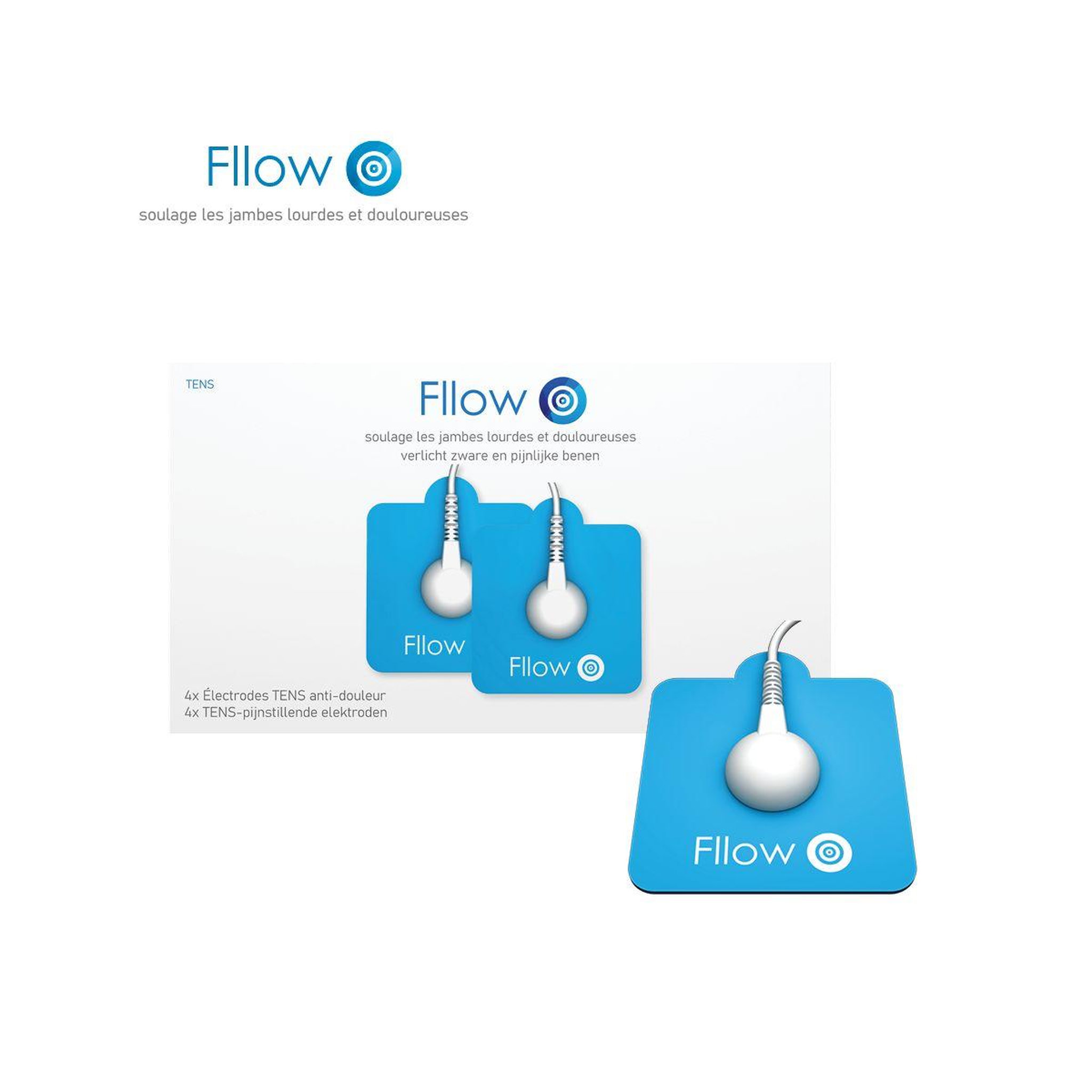 Voir la diapositive 4 : PAINGONE Electrode Fllow TENS