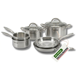Fackelmann Batterie de cuisine avec 2 poêles 24/28 cm 3 casseroles 14/16/18 cm et 2 faitouts 20/24 cm sans PFAS Fackelmann Vita3