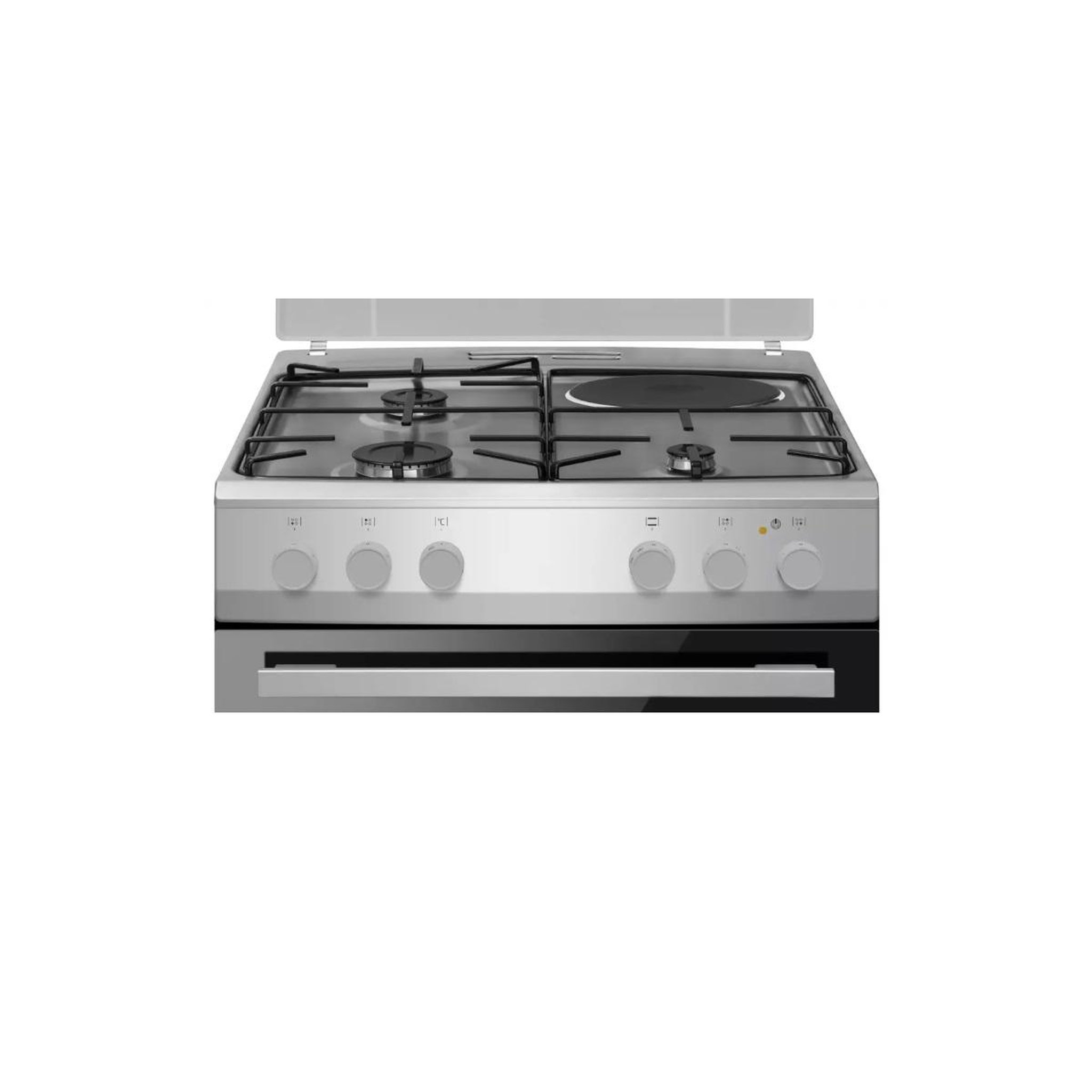 Voir la diapositive 5 : Fagor Cuisinière mixte 62l 4 feux silver - facm1003s