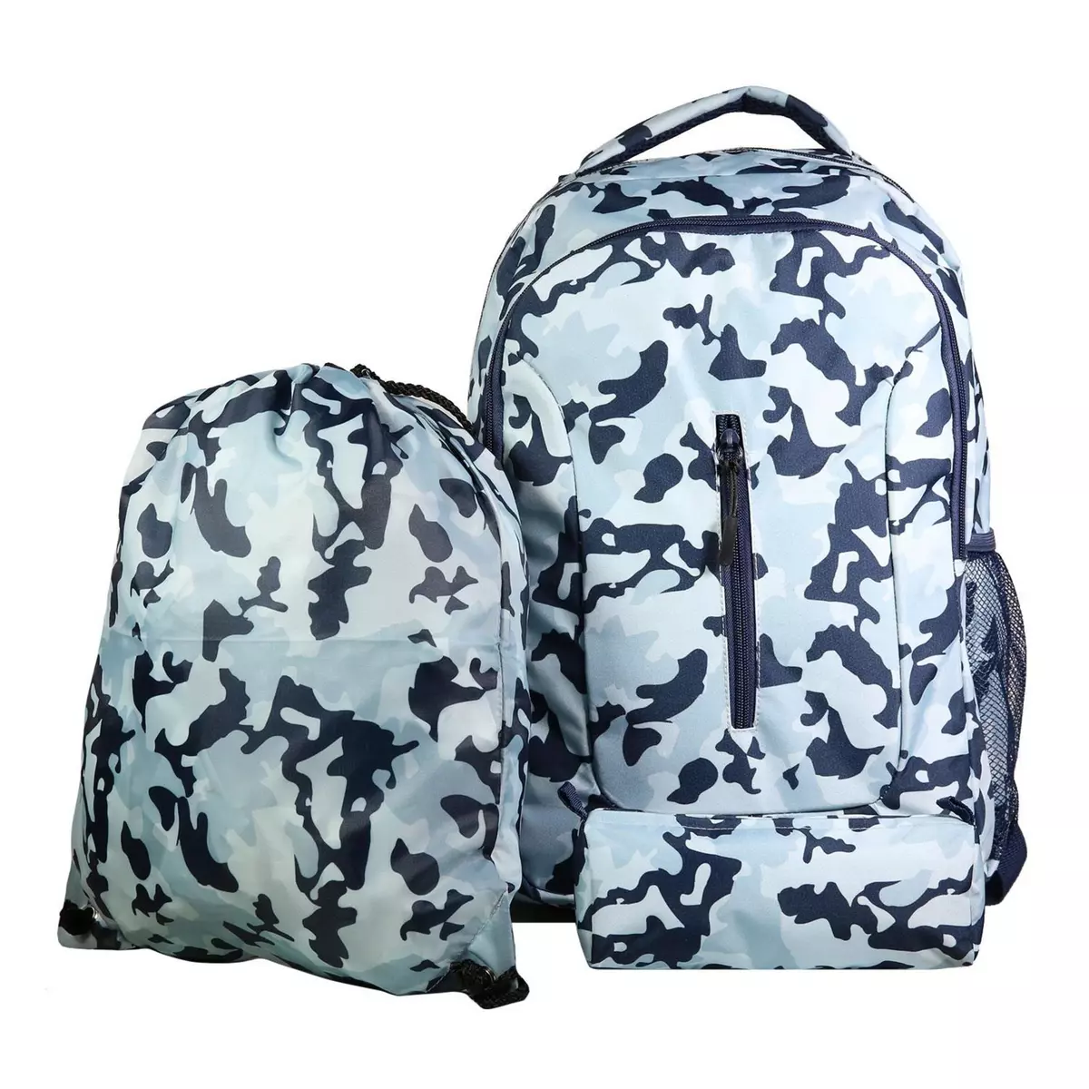 Bagtrotter BAGTROTTER Set de sac à dos, sac gym et trousse Bagtrotter Bleu Camouflage