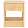 Voir la diapositive 2 : VIDAXL Table de chevet naturel 35x30x40 cm bois de pin massif