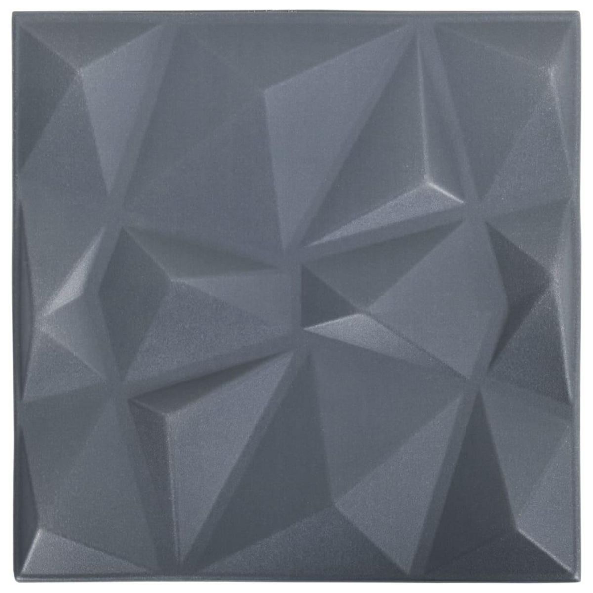 VIDAXL Panneaux muraux 3D 24 pcs 50x50 cm gris diamant 6 m²