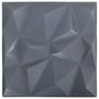 Voir la diapositive 2 : VIDAXL Panneaux muraux 3D 24 pcs 50x50 cm gris diamant 6 m²