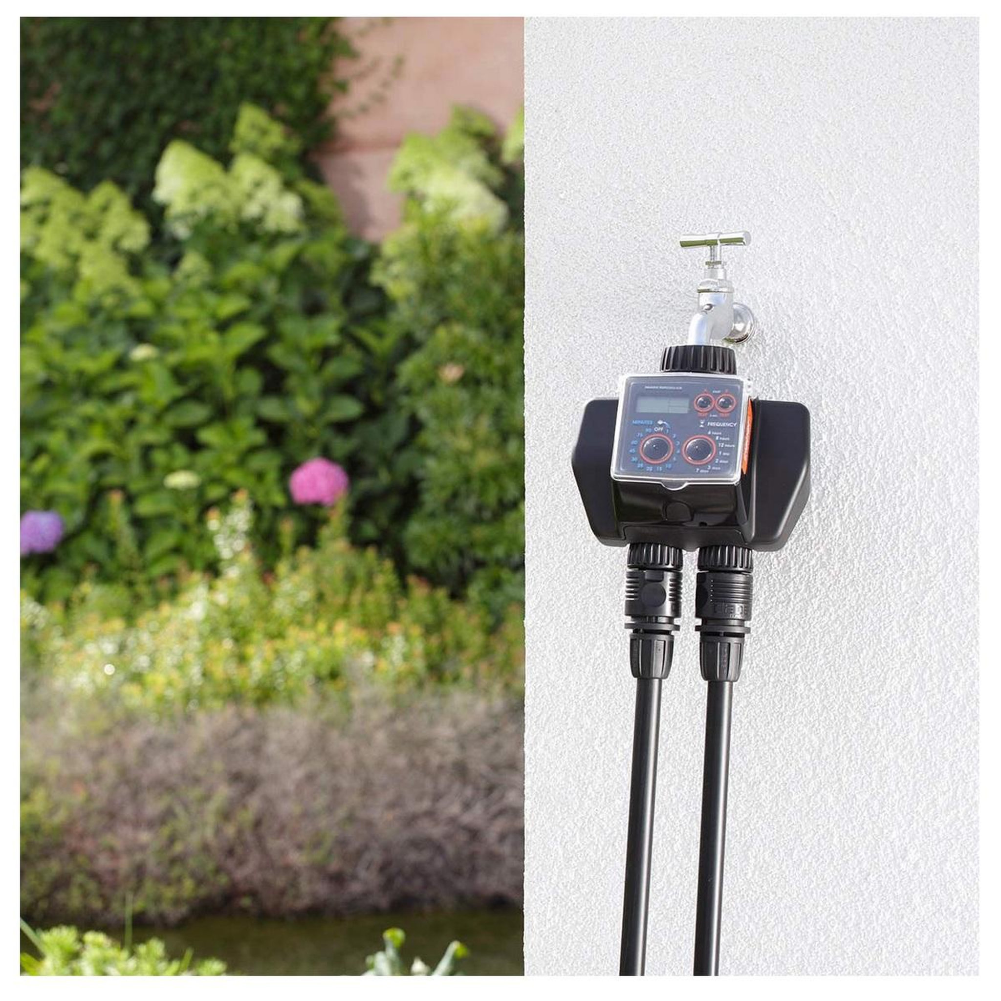 Voir la diapositive 3 : Claber Programmateur d'arrosage à pile 2 voies - CLA-8488