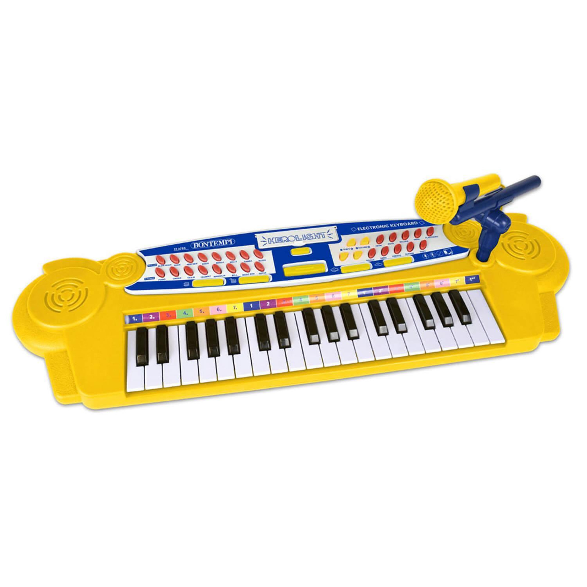 Voir la diapositive 1 : Bontempi Clavier électronique 37 touches avec micro