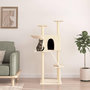 Voir la diapositive 1 : VIDAXL Arbre a chat avec griffoirs en sisal creme 143 cm
