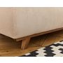 Voir la diapositive 4 : BEST MOBILIER Cristal - canapé 3 places - convertible avec coffre et grand pouf - en velours côtelé