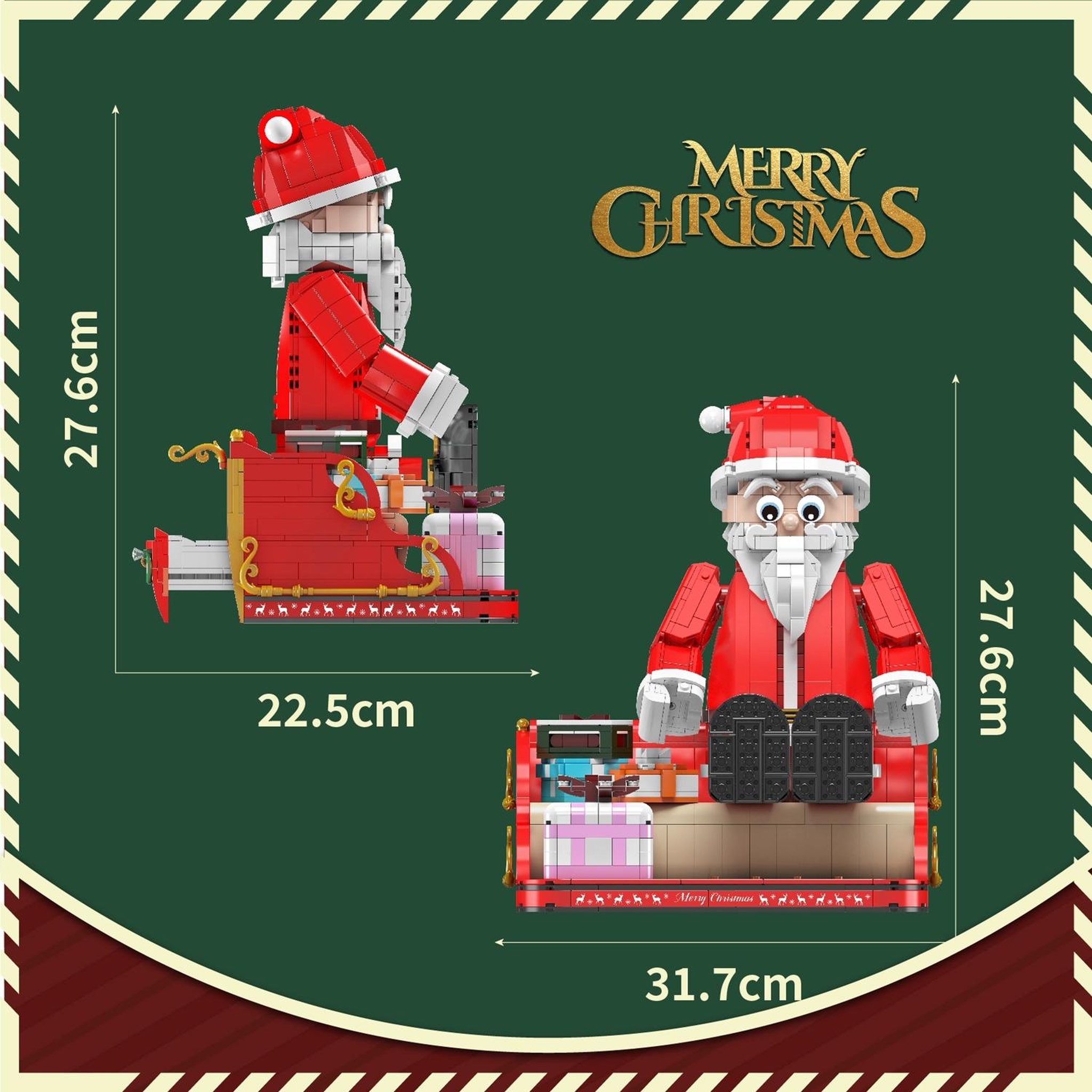 Voir la diapositive 6 : MOULD KING Le père Noël avec cadeaux